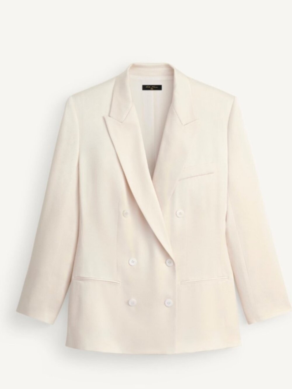 ZARA x Kate Moss Satin Double Breasted Blazer | NWT | Cream | Small